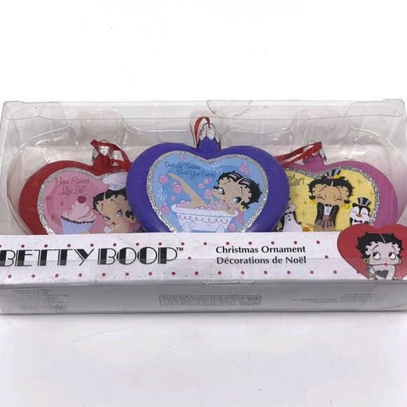 Betty Boop Set of Christmas ornaments 2010 - Picture 1 of 3
